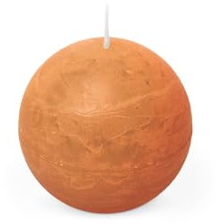 Spaas Rustic Ball Candle 80 mm 24h, Orange