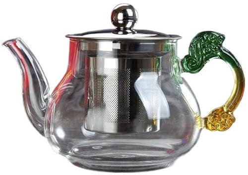 PAYNAN - Teiera in vetro resistente al calore, infusore per caffè, bollitore per tè creativo Kung Fu, Teiere Particolari