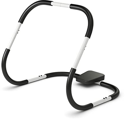 COSTWAY Ab Cruncher, Abdominal Trainer Sit Up Exercise Roller with Head Support, Core and Abs Workout Machine for Home Gym Fitness