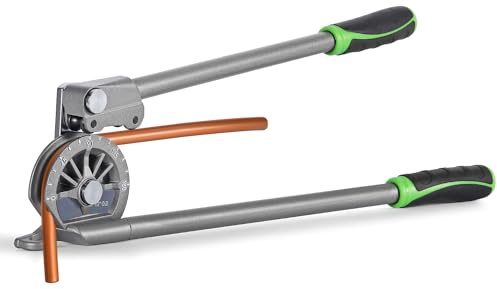 Antstone 1/2” OD Tubing Bender Roller Type Pipe Bender 180° HVAC Copper Aluminum Tube Bending Tool for Air Conditioning Refrigeration Repair