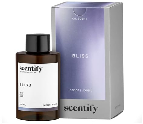 Scentify Bliss Aroma Oil Refill Scent for Oil Diffusers - Eucalyptus, Bergamot, Tea & Powdery Scents - Luxurious Relaxing Aromatherapy Diffuser Fragrance 100ml, 3.38 oz