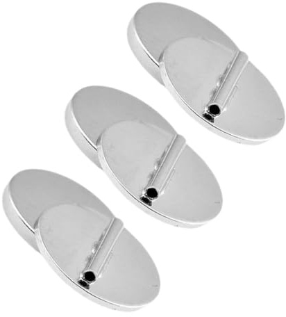 Broche Aimantee Ronde en Métal Argenté, 3 Pièces, Mini Boucle | Broche Magnetique Femme, Conisseur de Broche Magnétique, Convertisseur de Broches pour Vêtements