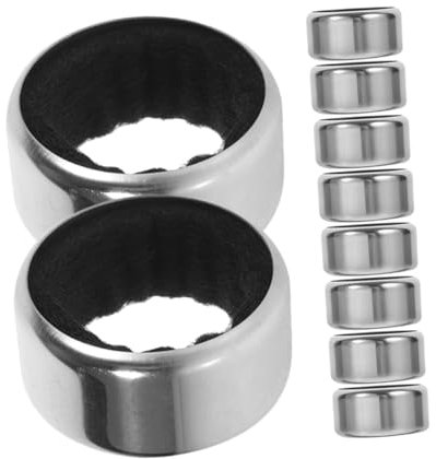 COLLBATH Wine Bottle Drip Collar Stainless Steel 10pcs Metal Wine Bottle Drip Catcher Rings Leak-Proof Pouring