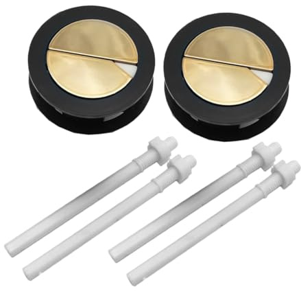 jojofuny 2 Piezas Botón Pulsador de Descarga para Cisterna de Inodoro Doble Función Redonda 48mm Fáciles de Instalar y Operar