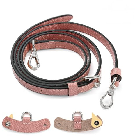 Senral Schulterriemen aus Leder für Minitaschen,Taschengurte,Marineblau,Marshmallow,Burgund,Cognac,Rot,Schwarz Gurt Mit Umrüstsatz,Long Champ Schulterriemen