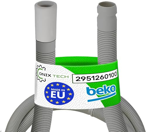 Tubo Desagüe Secadora de Ropa Condensacion y Bomba de Calor Universal 1,6 m con Código Original 2951260100 para Beko - MADE IN EU - Garantía de 5 Años - ONIX TECH