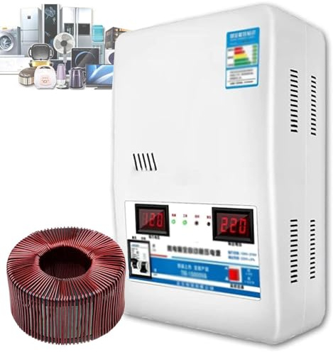 XDLYWUZIQ Stabilizzatore di Tensione Completamente Automatico da 15 Kw, Stabilizzatore di Tensione da 220 V, Regolatore di Tensione per Aria Condizionata in Rame Puro, Doppio Schermo di Tensione