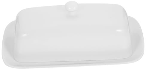 COLLBATH Keramische Butterdose Mit Deckel Und Unterteller Porzellan Butterbehälter Für Lagerung Von Butter Rustikales Design Für Küchentisch Zufällige Farbe Geeignet Für Hauswarming