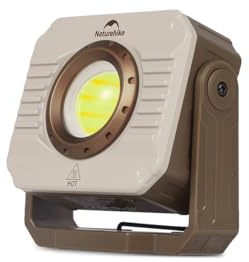Naturehike Campinglampe 1200LM, Aufladbare LED-Arbeitsleuchte, Multifunktional, IPX4-Wasserdicht, 5 Lichtmodi, Ideal für Outdoor & Camping