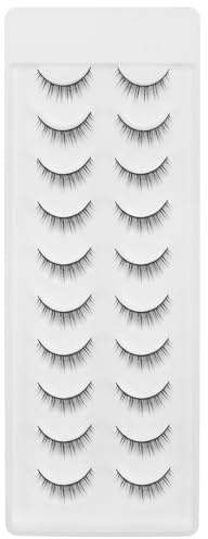 Didiseaon 10paia Ciglia Finte Extension per Ciglia Confezione di Finte Naturali Accessori per Trucco per Shopping Appuntamenti Feste e Occasioni Speciali