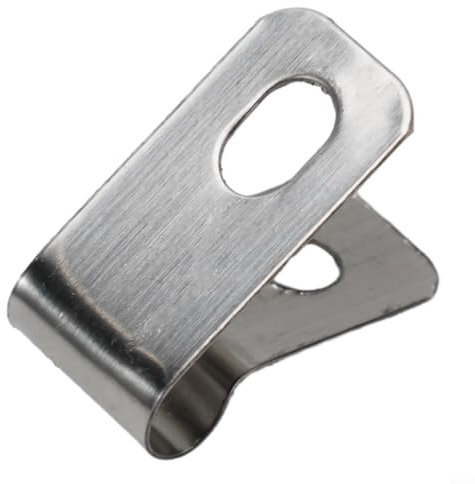 Clip di recinzione in acciaio inossidabile dal design sottile, perfette per l'installazione professionale del filo saldato (materiale in alluminio: 100 clip + 100 viti)