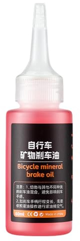 Olio minerale per freno della bicicletta -High Performance -Liquido per freni idraulici, liquido professionale per freni a disco, corsa ed e-bike | Soluzione traccia efficace per il frenante C