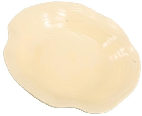 FIXOSHEE Piatto in Ceramica Per Insalata E Pasta: Piatto Da Portata Irregolare Per Feste E Matrimoni - Piatto Per Insalata, Dessert E Antipasti - Lavabile in Lavastoviglie E Adatto Al