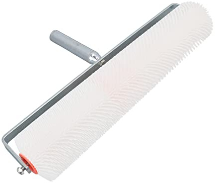 Rouleau à pointes auto-nivelant, outil de libération de bulles, tête de rouleau pointu épaisse, utilisation facile, pour le travail du plancher et de l'agent de liaison, 28 mm