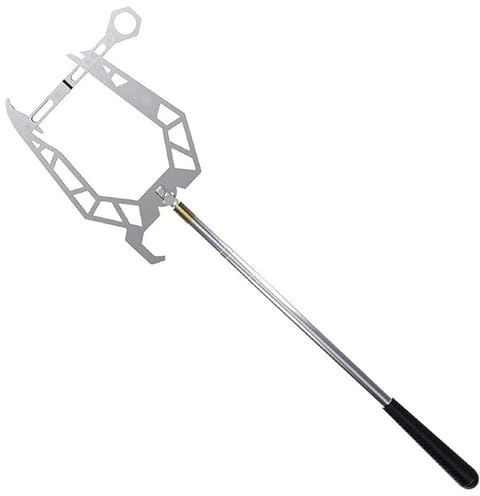 Syglawnd Bootshaken zum Andocken, Bootshaken zum Andocken, 40, 6 x 15, 2 cm, automatischer Teleskophaken aus Edelstahl mit Kabelführung, U-förmige Stange Festmachen, Teleskopieren