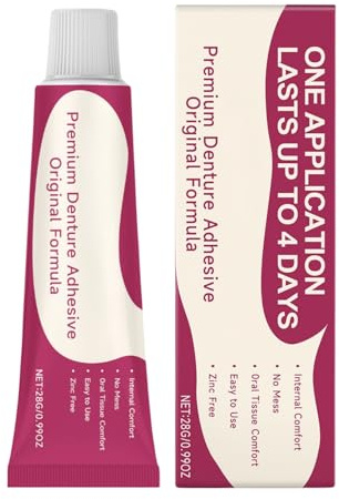 Denture Adhesives Gel Denture Fit Cushion for Dentures Fake Teeth Secure Thermoplastic Denture Adhesive,Thermoplastic Adhesive False Teeth Set SecureHold Comfortable Wear Denture Grip for Up to 4Days