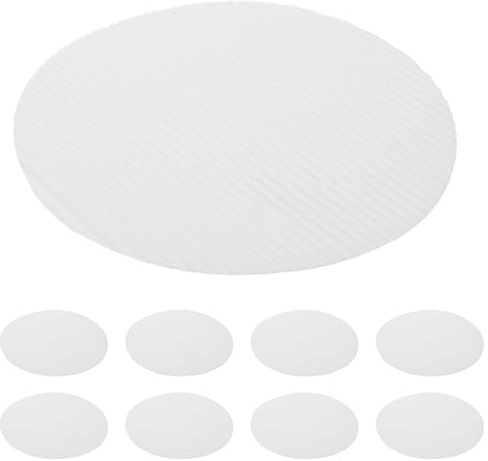 FUNOMOCYA Carta Assorbente per Olio Usa e Getta 100 Fogli 18 CM Ondulata per Teglia e Scatole Pizza Rivestimento Alimentare Igienico per Forno Tovagliette Pizza per Snack e Picnic