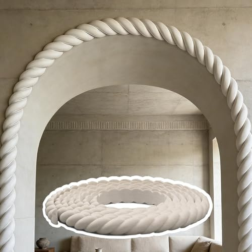 Kit d'Arc de Porte Kit d'arche 3D en PVC Souple/Moulure Murale, Moulure de Finition Universelle à Peindre Extra Longue, Kits d'encadrement de Porte pour Cadres(B-W1.5cm(5/8),10m(32.8ft))