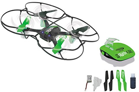 JAMARA 422039 MotionFly Drone G-Sensor Kompass Turbo Flip 2, 4G – Altitude, Headless, Start-/ Lande-Assistent, 4 kraftvolle Durchzugsstarke Rotoren, bis zu 30 km/H, 3 Flugmodi, LED Beleuchtung