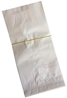 C.N. Sacchetti di Carta Bianchi 22x44 cm 100 PZ Sacchetto in Carta Kraft Bianca per Alimenti :Pane Dolci DOLCIUMI Articoli da Forno ORTOFRUTTA