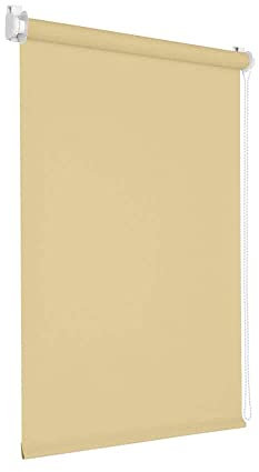 Victoria M. Tenebra Verdunkelungsrollo Klemmfix Rollo Fensterrollo, Sichtschutz, Verdunkelnd, Ohne Bohren inkl. Montagematerial, 50 x 160 cm, Beige