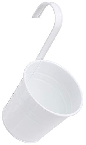 YARNOW 8stücke Hängende Blumentöpfe Aus Eisen Mit Abnehmbaren Haken Pflanzer Für Geländer Balkon Und Garten Mit Drainageloch Für Optimale Bewässerung Für Kreative Dekoration Im