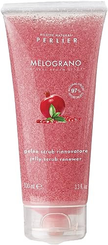 Perlier Melograno Gelee Scrub Viso - Rinnova e Rigenera - Formula con il 97% di ingredienti di origine naturale - 100 ml