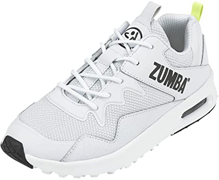 ZUMBA Women's Air Classic Sneakers, Nonslip Low-Top Dance Sneakers, 13, White Black
