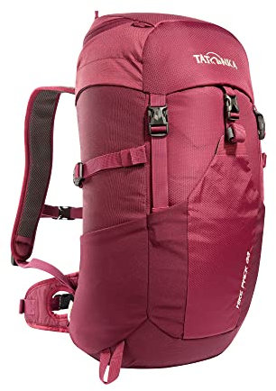 Tatonka Wanderrucksack Hike Pack 22l mit Rückenbelüftung und Regenschutz - Leichter, bequemer Rucksack zum Wandern mit 22 Liter Volumen - PFC-frei (bordeaux red/dahlia)