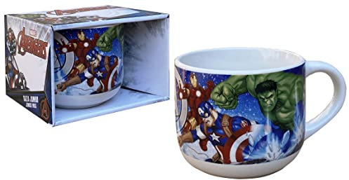 CARTOON Tazza in ceramica, Avengers, Marvel, tazza larga jumbo, 380 ml, in scatola
