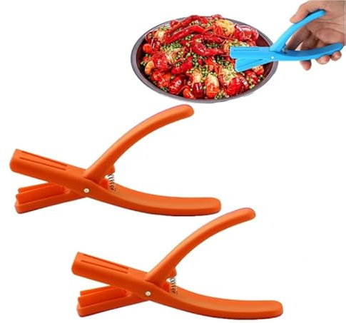 Dust Kitchenware Crawfish Shucker,Crawfish Tail Remover,Crawfish Sheller Seafood Tool,Portable Lightweight Crawfish Peeler- 2024 Best Crayfish Shelling Device Shrimp Peeler Kitchen Gadgets (Orange*2)