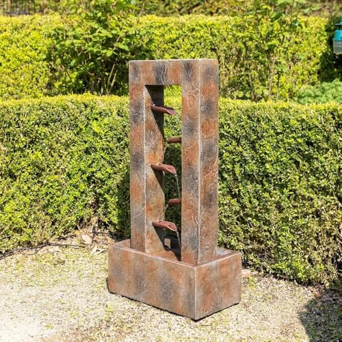 Primrose H89cm Aveiro Cascading Water Feature Outdoor Garden Cascade Fountain