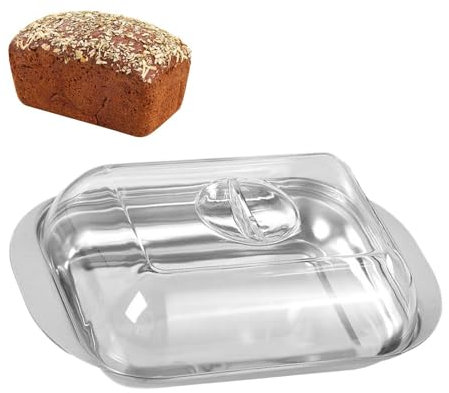Mantequera con tapa, soporte antideslizante para mantequilla, contenedor de mantequilla | Contenedor hermético para esparcir mantequilla, bandeja de mantequilla, recipiente de mantequilla para