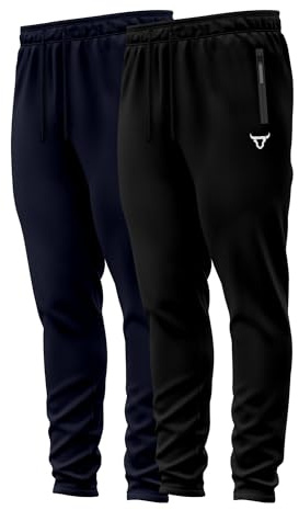 TORO ACTIVA Pack of 2 Boys Girls Kids School Fleece Active Trouser Drawstring Cord Zip Up Pockets Jog Pants Sports Games Joggers Bottoms Age 7-13 Years