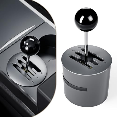 MIFMIA Cup Holder Shifter for Tesla Model 3, Model Y Accessories, Model 3 Highland, Model Y Juniper Accessories, Manual Gear Stick Control Sense, Rediscover Mechanical Feel, Black