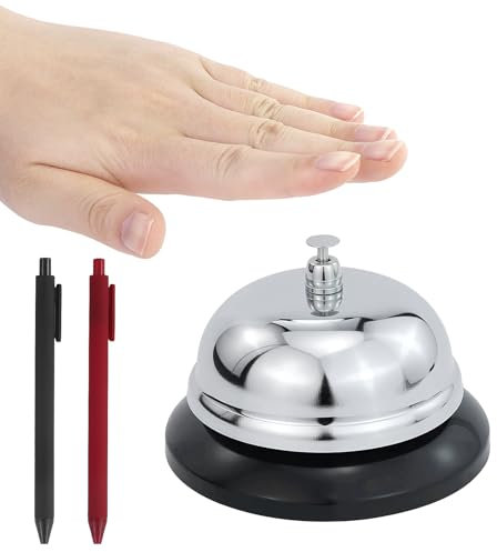 Cloche de table - Sonnette de réception - Pour cuisine, hôtel, réception - Artisanat de Noël - Cloche de restaurant - Bar - Appel - Anneau de service - Pour la maison, le restaurant