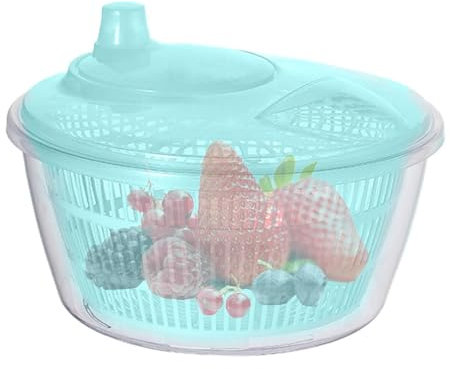Centrifuga per Insalata - Lavainsalata, Centrifuga per Insalata di Verdure | Centrifuga per Insalata con Cestello per Lavare Le Verdure, Essiccatore per Verdure da Cucina, Scolapiatti per Essiccatore
