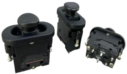 DMETE Joystick Controller SMC106B Rocker Switch Rocker Switch, Three-speed Switch Rocker Switch Embedded Inlay Switch Safe Maneuvering(Three-speed rocker self-reset)