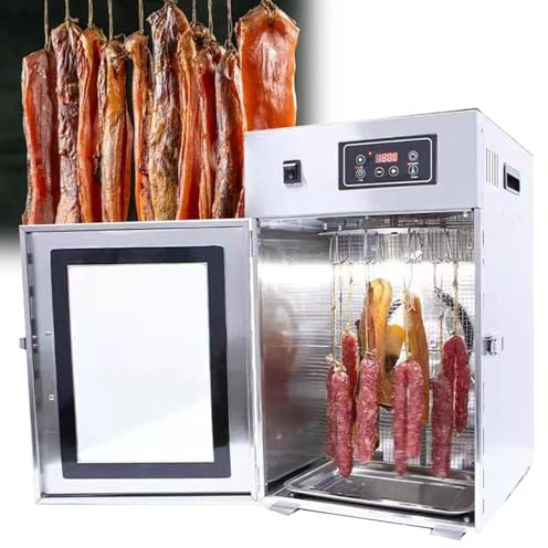 Food Dehydrator - Stainless Steel Meat and Fruit Drying Cabinet with Temp Control 30-90℃ for Jerky, Biltong, Chicken, and Herbs