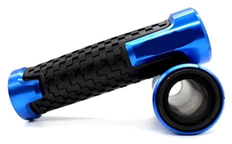 Motorrad Lenkerende Für Monkey 7/8'' 22mm Motorrad Knöpfe Anti-Skid Roller Griff Enden Griffe Bar Hand Lenker Lenker Endkappen(Blau)