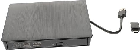 EXCEART Lecteur Optique Externe Graveur CD DVD RW Enregistreur De Disque avec Port USB sans Adaptateur