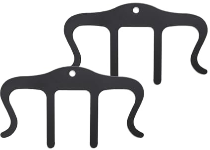 Ttdesefu Lot de 2 pinces en métal noir pour livre de musique, support de partition, piano, livre et clavier, idéal pour les musiciens