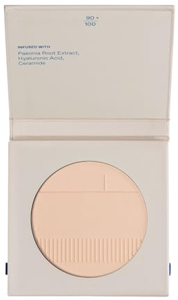 KORRES Natural Finish Face Powder Light 01, seidig-zarter Kompaktpuder für einen makellosen, natürlichen Teint, ohne Maskeneffekt, vegan, 8 g