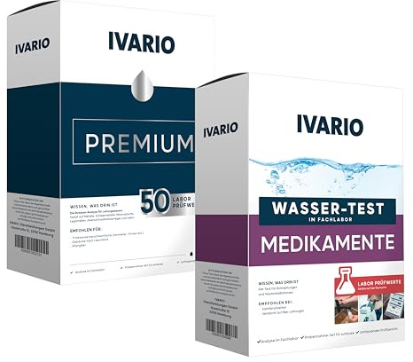 IVARIO Arzneimittel Trinkwasser-Test + IVARIO Premium Wasseranalyse | Experten-Analyse im deutschen Fachlabor