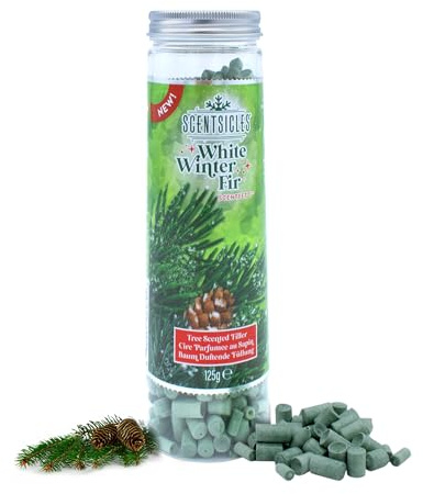 Scentsicles Weihnachtsbaum Duftgranulat 125g - 4 Duftnoten - Duft Pellets zum befüllen von Duftsäckchen - Advent Winter Duftspender Baumduft Raumduft Tannenduft Duft Diffuser (Wintertanne)