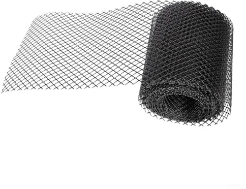 Rete di protezione per grondaie in plastica con clip, filtro di protezione per foglie di grondaia, per ramoscelli, facile da installare, copertura di protezione per grondaie (15 cm x 20 m)