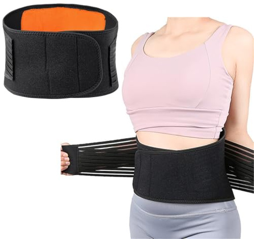 KimDaro Magnetische Rückenbandage & Taillenwärmer, einstellbarer selbstwärmender Lendenstützgurt mit Magneten für stabilen Halt & wohltuende Wärme, passt auf 23-33 Zoll – für Männer & Frauen