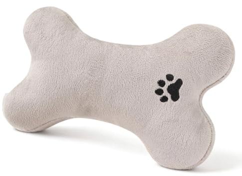 Generisch Hunde Bett Kissen mit Nackenstütze - Plüschtier mit Nackenstütze für Hunde und Katzen,Beruhigungskissen in Knochenform für Katzen - für Welpen Aggressive Kauer Reise Kuscheln Spielzeug