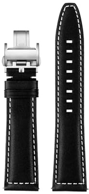 PNESHGTT Lederarmband 21,22 mm, kompatibel mit Longines SPIRIT Rolex Black, Green Water Ghost Omega SEAMASTER 300 Italian Cold Watch