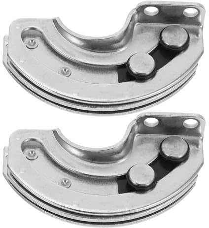 IWOWHERO Cerniere a Scomparsa a 180 Gradi in Acciaio Inox per Ante di Armadi, Set 2 Pezzi Semicircolari per Mobili Industriali e Cucina, Ferramenta Robusta Apertura Invisibile per